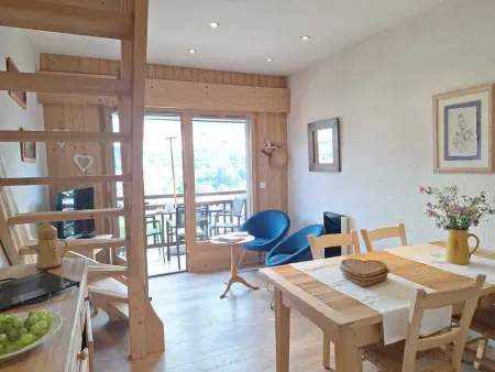Appart 2 pièces mezzanine Megève, balcon sud, 4 pers. : photo 7