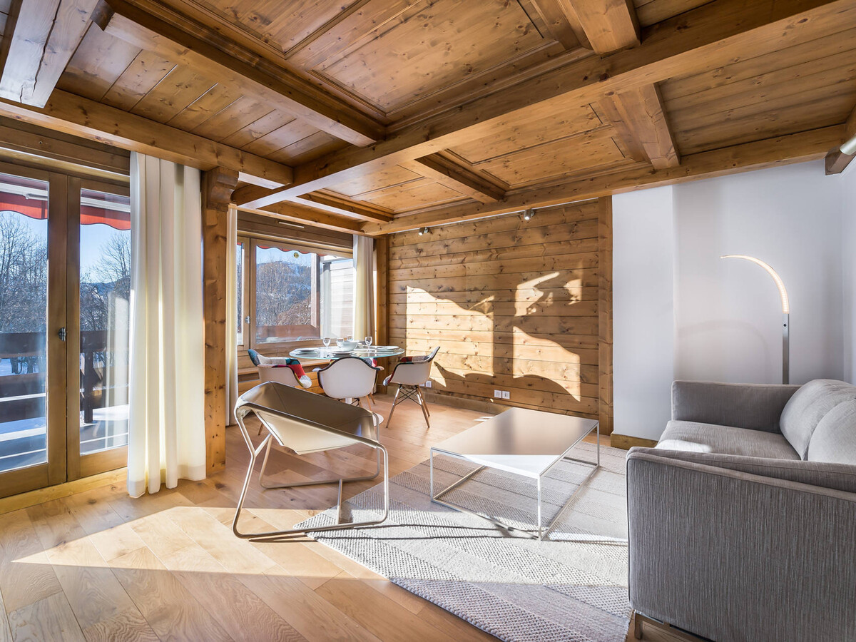 T2 rénové 60m² avec parking à 400m des pistes, Megève - Photo 3