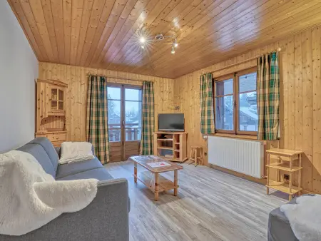 Location appartement à Megève, Appartement confortable à Megève - Centre, 50m², 4 personnes, 3 balcons, TV et Wifi