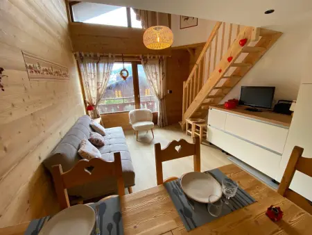 Location appartement à La Clusaz, Duplex rénové avec balcon et garage à La Clusaz