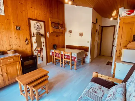 Location appartement à La Clusaz, Studio 4 couchages avec garage proche pistes