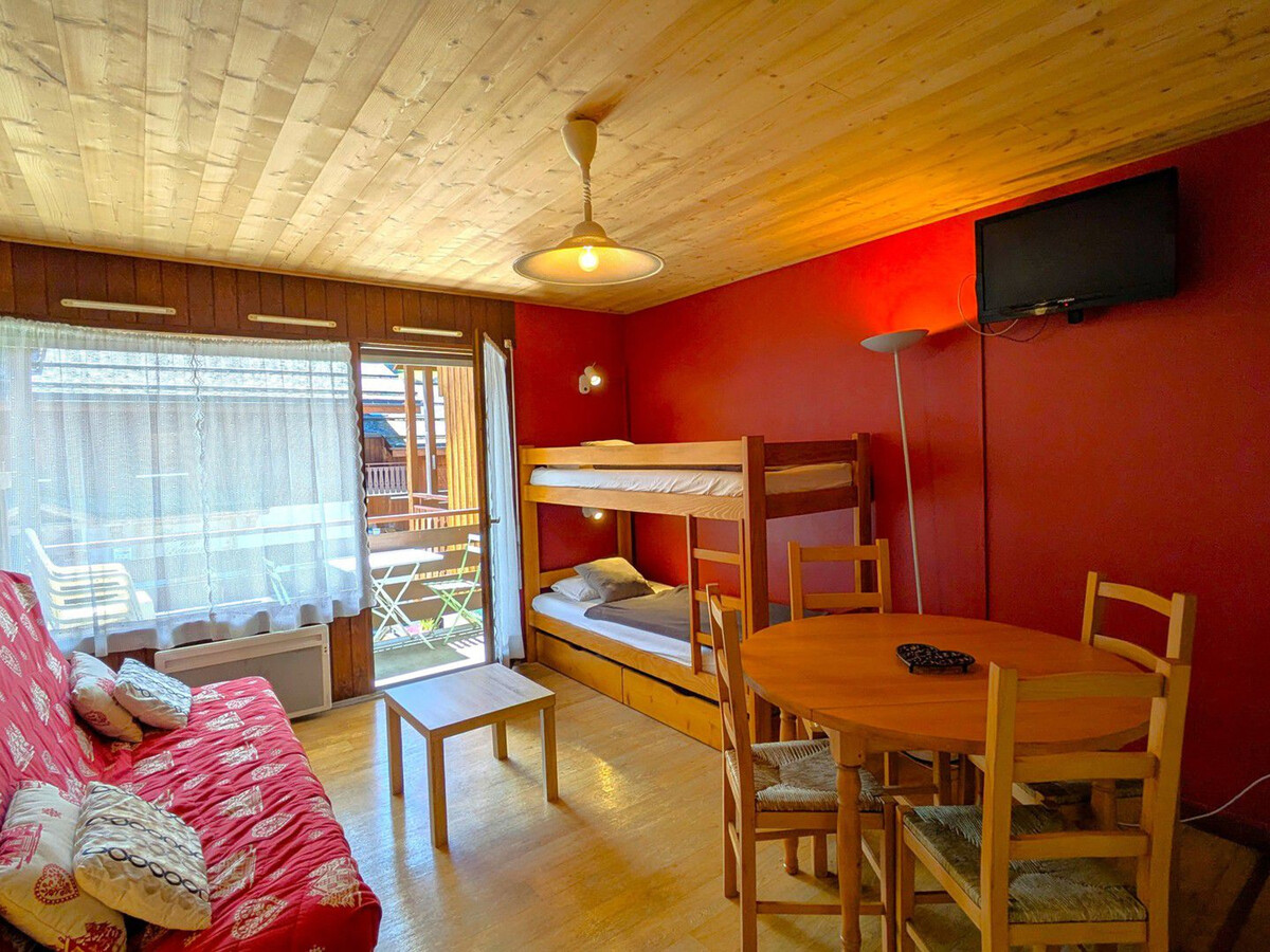 Studio 4 pers centre La Clusaz, balcon sud vue village - Photo 1