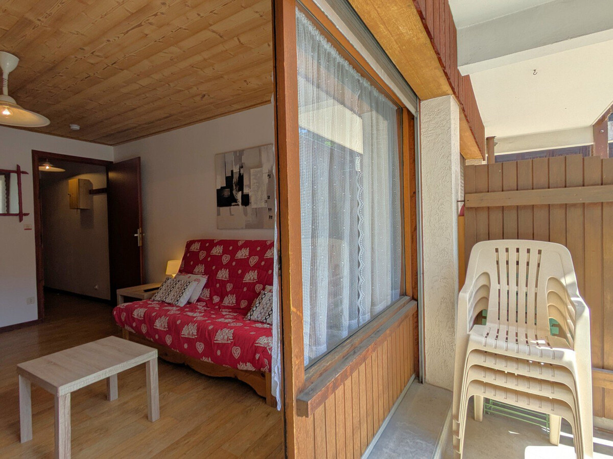 Studio 4 pers centre La Clusaz, balcon sud vue village - Photo 8