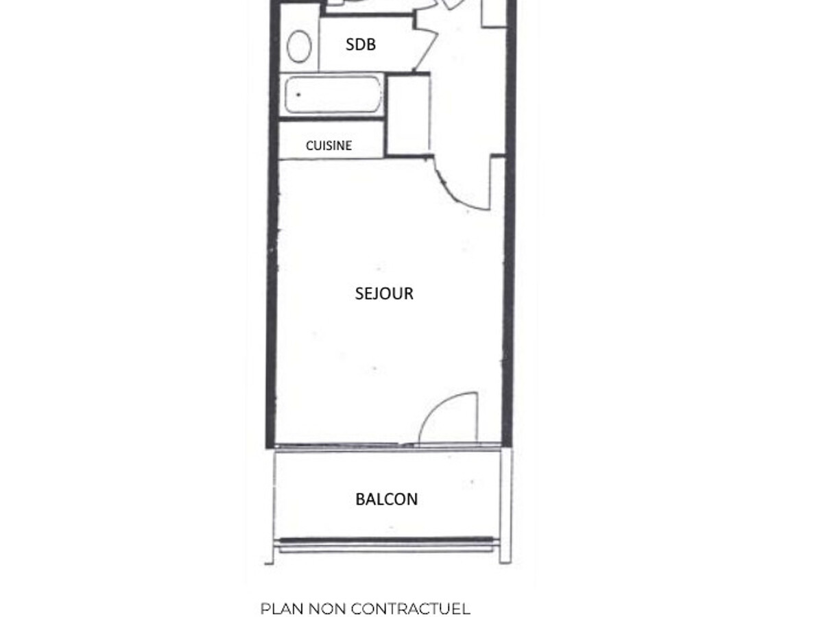 Studio 4 personnes ski aux pieds aux Menuires, balcon sud - Photo 6