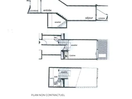 Studio duplex 4 pers avec balcon Sud-Ouest aux Menuires : photo 8