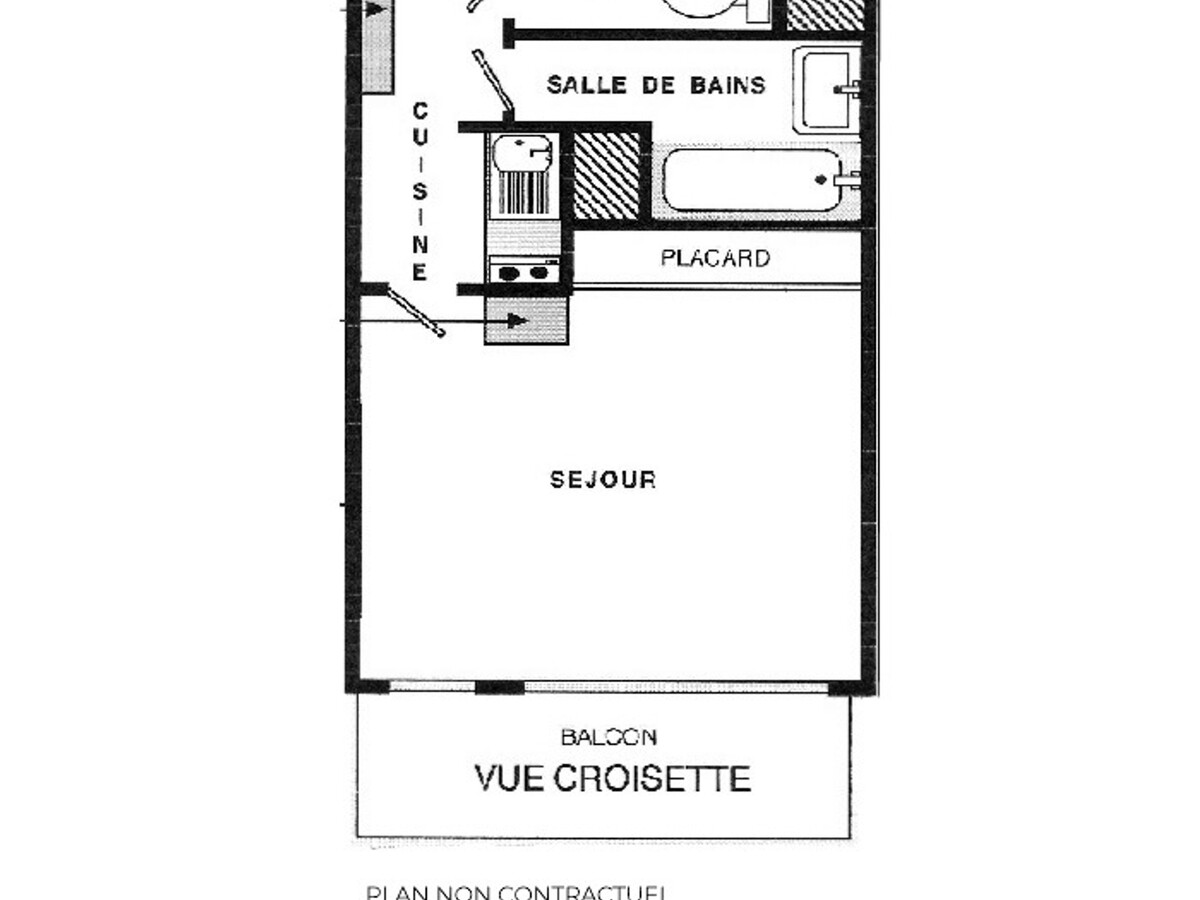 Studio 4 pers balcon sud, La Croisette aux Menuires - Photo 10
