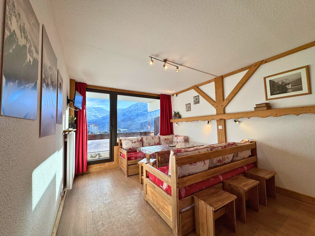 Studio 4 pers. ski aux pieds, balcon sud aux Ménuires - Photo 1
