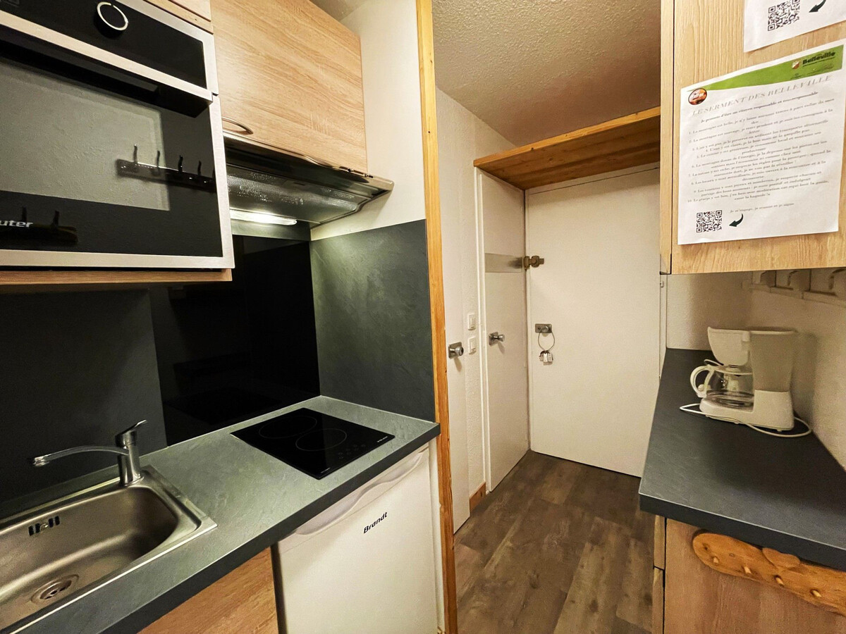 Studio ski aux pieds, 4 pers, balcon sud Les Menuires - Photo 5