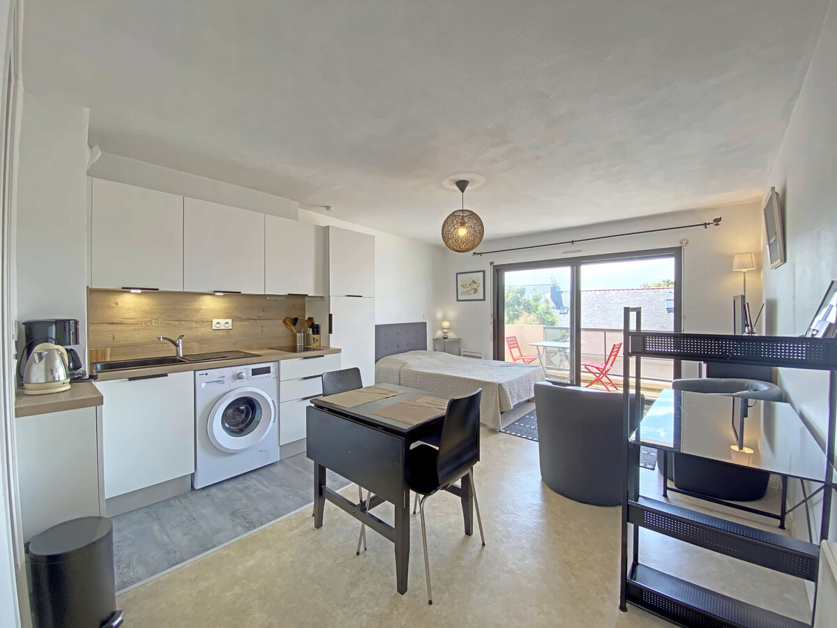 Studio à Larmor-Plage: balcon, parking, à 500m de la mer et des commerces - Photo 6