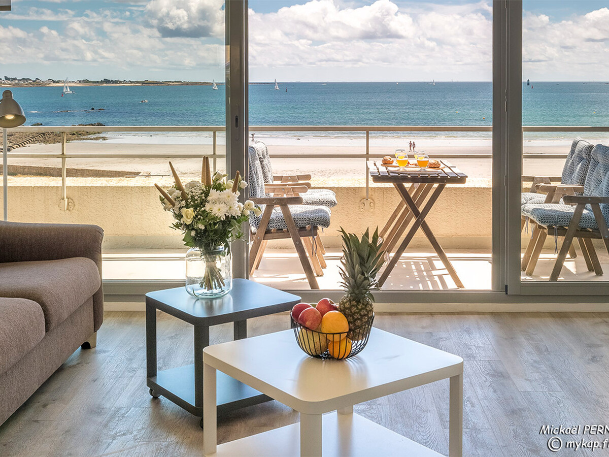 Studio terrasse vue mer, 1er étage, parking privé - Photo 1