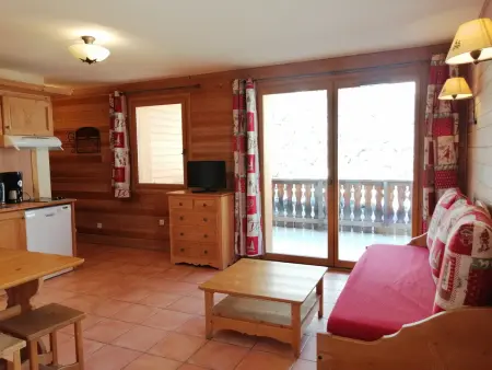 Studio 28m² montagne Pra-Loup avec balcon ouest : photo 2