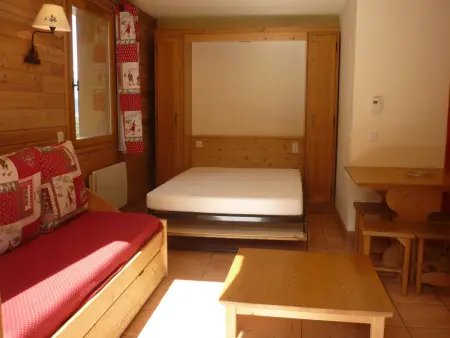 Studio 28m² montagne Pra-Loup avec balcon ouest : photo 8