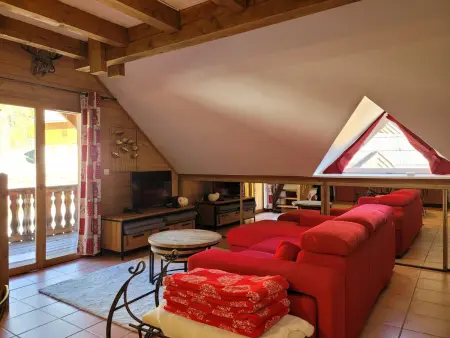 Duplex 65m² rénové à Pra-Loup, balcon et parking : photo 3