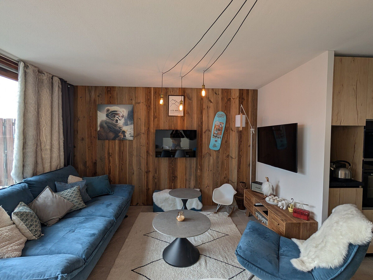 Appartement confortable 3 pièces, 6 pers, Arc 1600, proche pistes - Photo 1