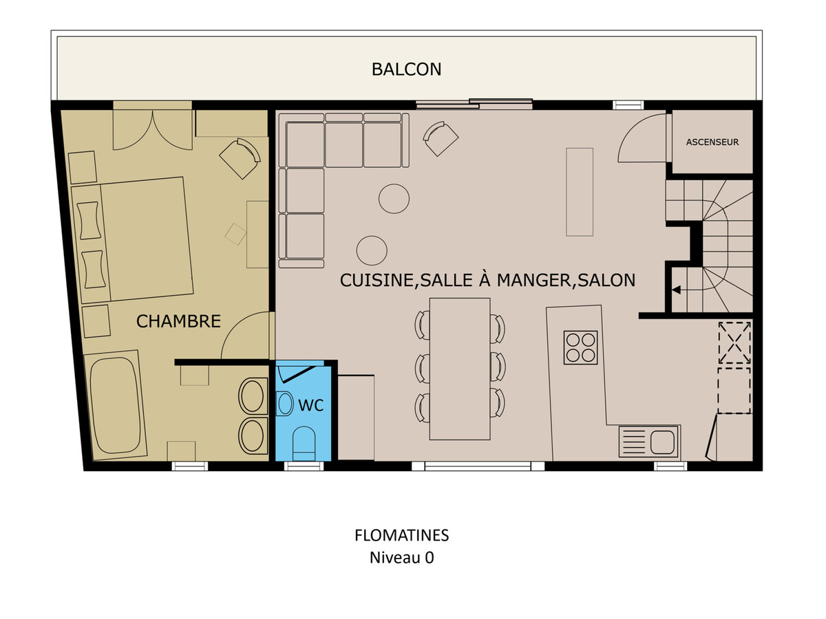 Duplex FLOMATINES 4★ face aux pistes, 8 pers - Photo 13