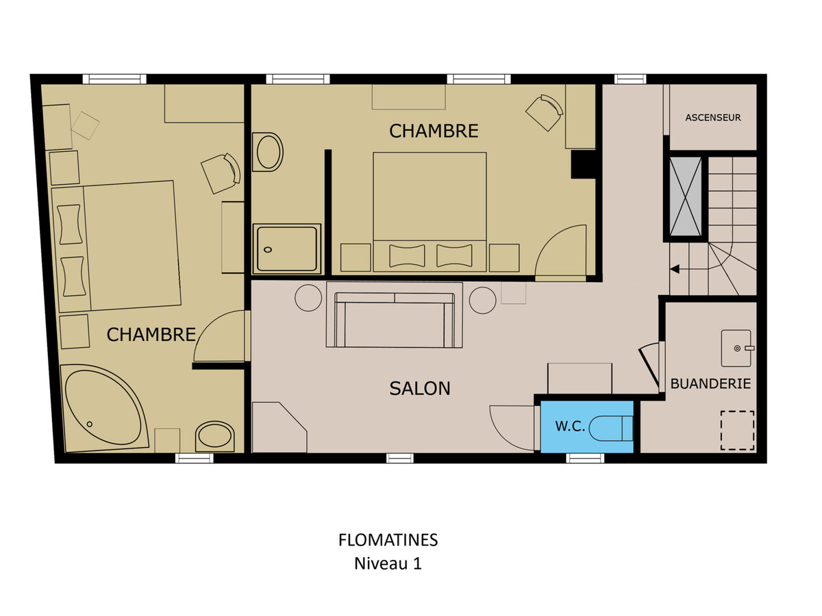 Duplex FLOMATINES 4★ face aux pistes, 8 pers - Photo 14