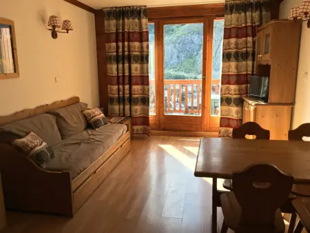 Location appartement à Valloire, 2 pièces 3* sud, 4 pers, balcon, parking privé