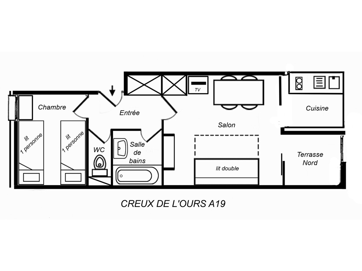 Appartement 2 pièces ski aux pieds, animaux acceptés - Photo 8