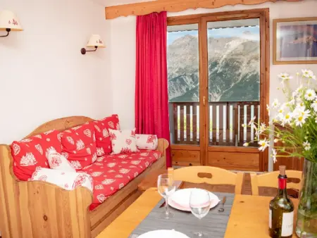 Location appartement à Puy Saint Vincent, Appartement 2 Pièces pour 6 Personnes avec Balcon à Puy-Saint-Vincent