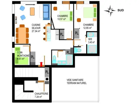 Appartement 8 personnes, 400m des pistes à Lanslebourg : photo 6