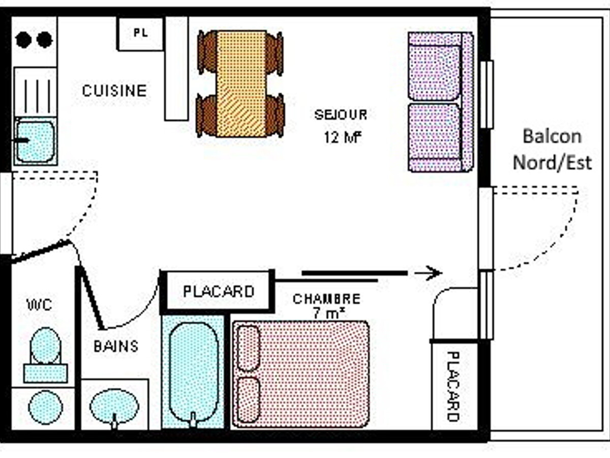 Appartement 4 pers Termignon, pied des pistes avec balcon - Photo 6