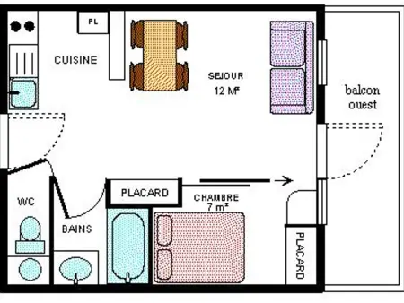 Appartement 4 pers face aux pistes à Termignon : photo 6