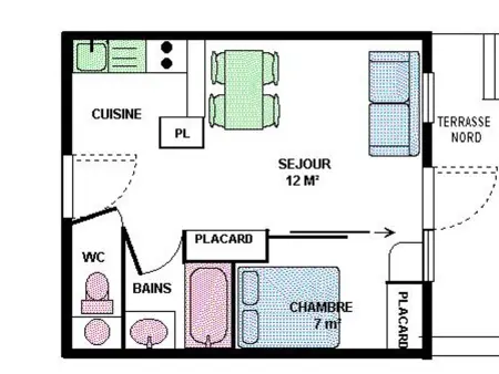 Appartement 4 pers rénové à Termignon, balcon et casier à ski : photo 6