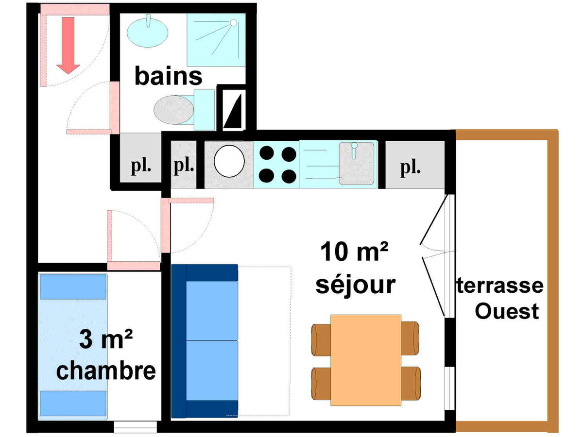 Appartement 4 personnes Val Cenis, près du caravaneige - Photo 6