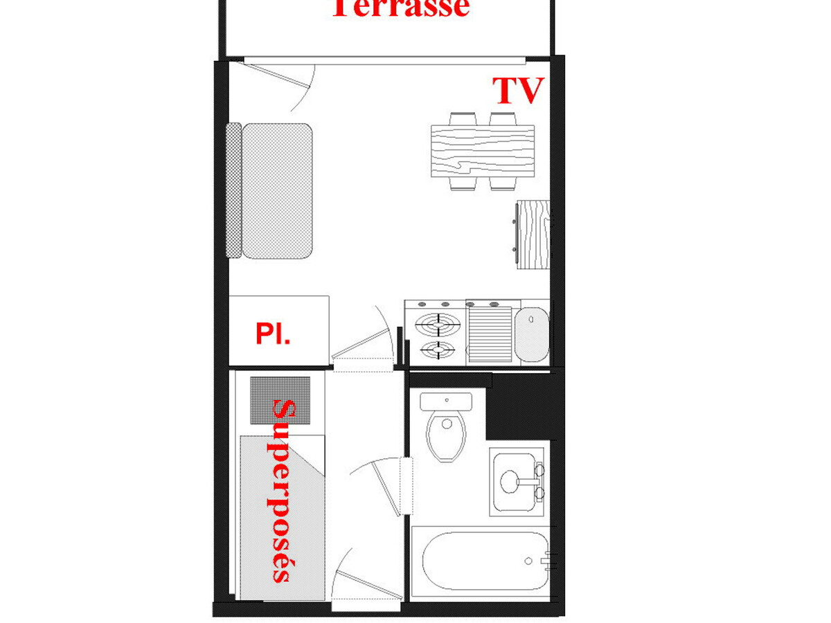 Studio 20 m² terrasse Sud-Ouest à Notre-Dame-de-Bellecombe - Photo 13