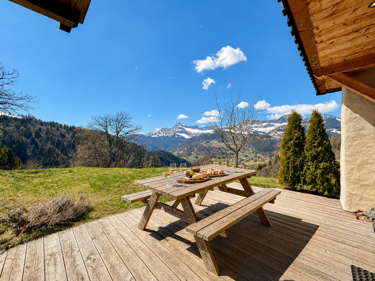 Appartement 6 pers. terrasse Sud-Ouest, vue Mont Charvin - Photo 1