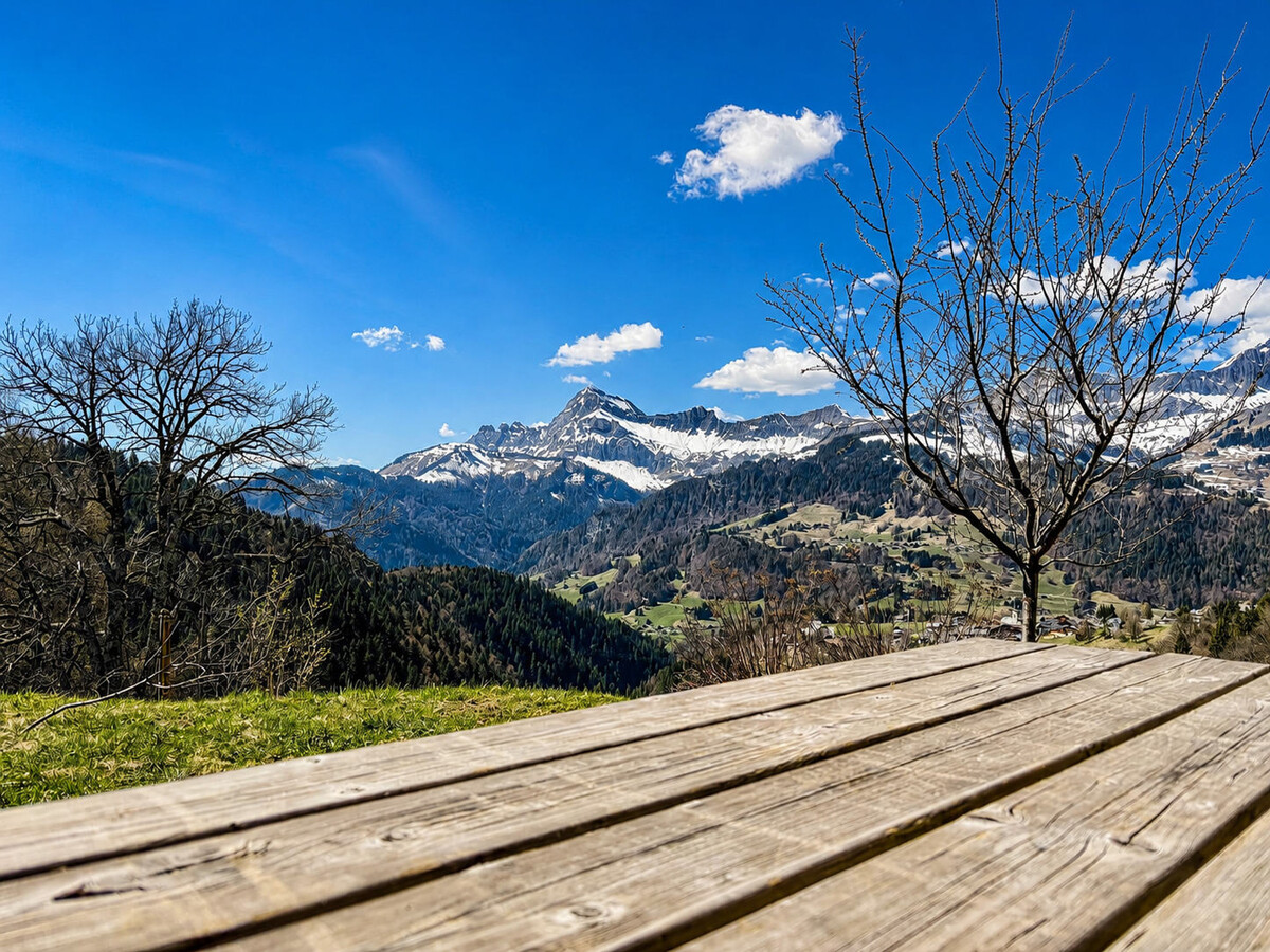 Appartement 6 pers. terrasse Sud-Ouest, vue Mont Charvin - Photo 4