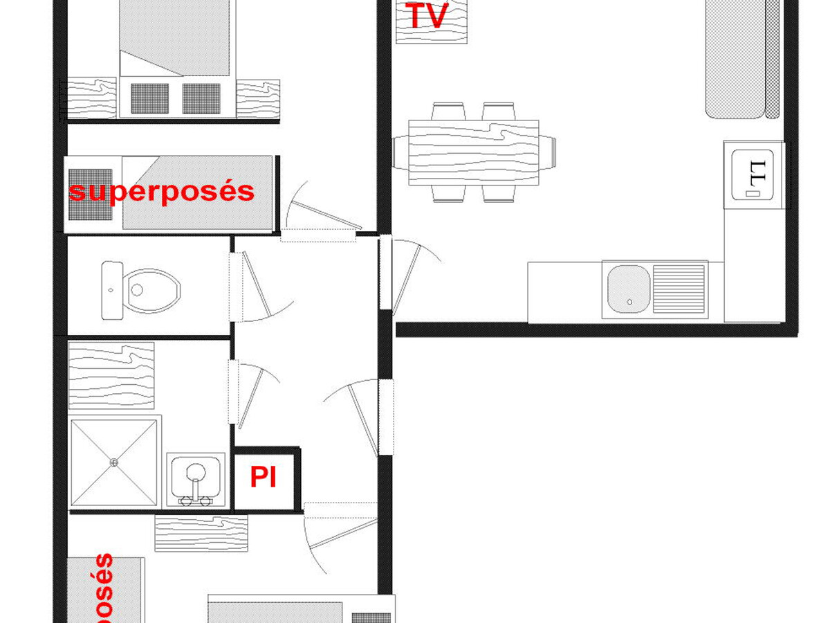 Appartement Tartare 8 pers, balcon Sud, parking couvert - Photo 8