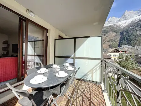 Appartement Chamonix centre, balcon vue Mont-Blanc : photo 13