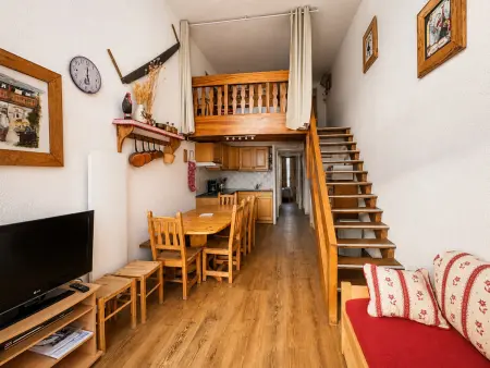 Duplex mezzanine 8 pers. aux Menuires, balcon sud : photo 2