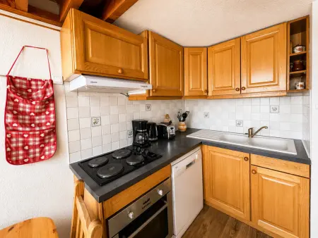 Duplex mezzanine 8 pers. aux Menuires, balcon sud : photo 4
