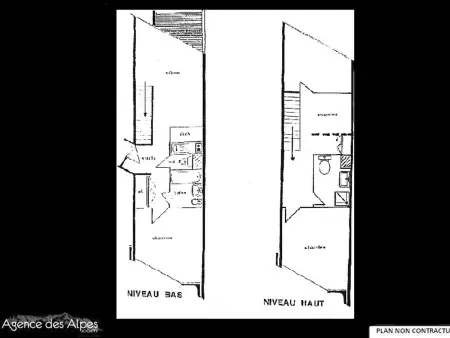 Duplex mezzanine 8 pers. aux Menuires, balcon sud : photo 14