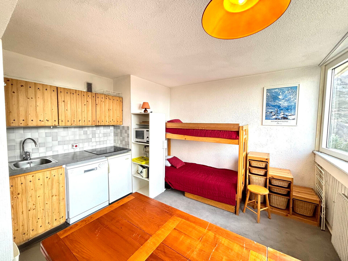 Studio 24m² aux Menuires pour 4, accès ascenseur - Photo 3