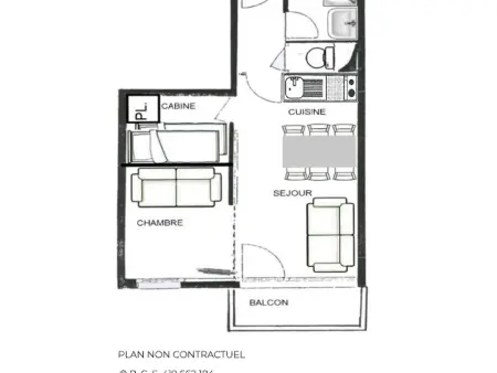 Studio 4 pers. balcon Ouest, pied des pistes aux Menuires - Photo 11