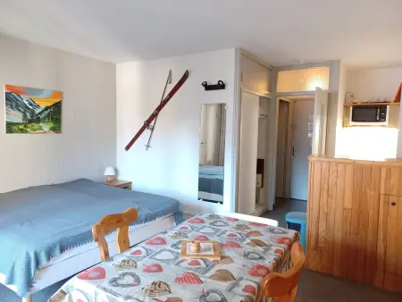Studio 26 m² centre Brides-les-Bains, balcon et parking : photo 3