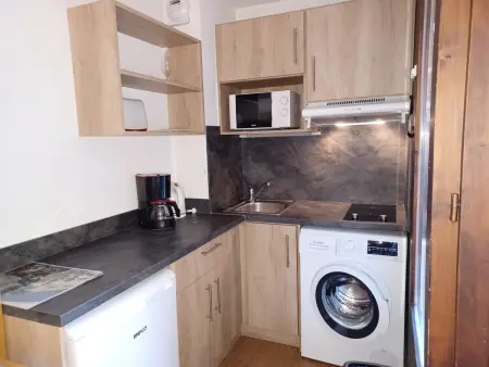 Studio 28m² montagne pour 4, balcon, parking, WIFI : photo 7