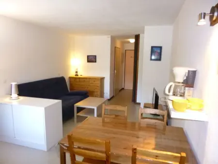 Location appartement à Brides les Bains, Studio 28m² Équipé avec Balcon, Wi-Fi & Parking - Animaux Bienvenus