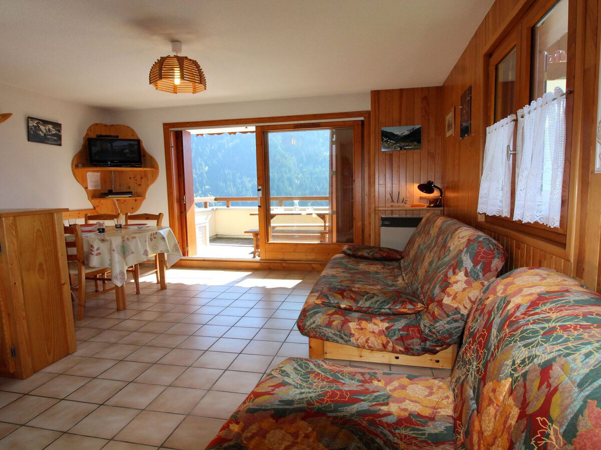 Studio Le Chardonnet 4 pers. à Champagny, balcon vue village - Photo 5