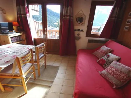 Location appartement à Champagny en Vanoise, Studio cosy au cœur de Champagny, pour 4 pers, balcon sud