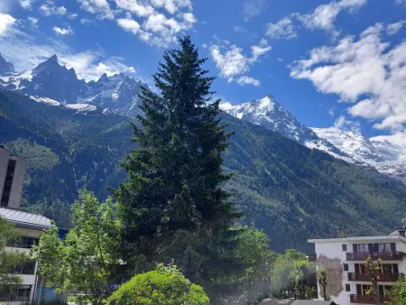 Studio 20m² Chamonix, vue Mont-Blanc, parking privé : photo 12