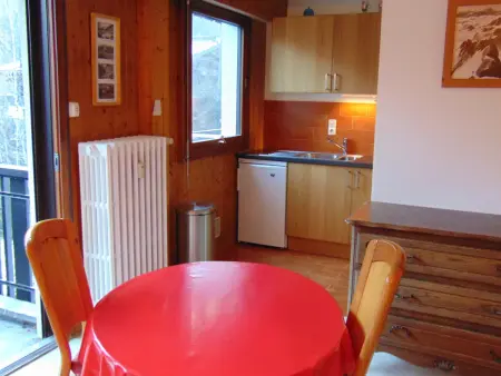 Studio 27m² Chamonix, balcon vue Mont-Blanc : photo 4