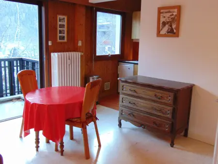 Studio 27m² Chamonix, balcon vue Mont-Blanc : photo 12
