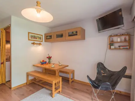 Studio 24m² balcon Sud-Ouest, vue Brévent à Chamonix : photo 10