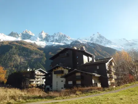 Studio 24m² balcon Sud-Ouest, vue Brévent à Chamonix : photo 12