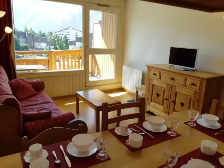Appartement 6 personnes aux Deux Alpes, balcon vue pistes : photo 3