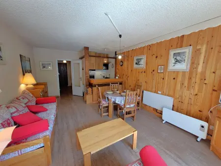 Studio 32m² centre Les Deux Alpes, balcon vue pistes : photo 2
